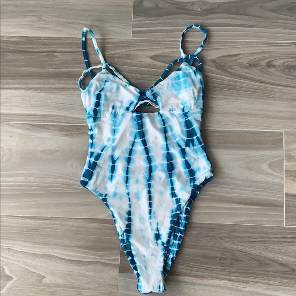 Blue life bathing suit